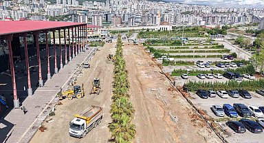 Kahramanmaraş'ta üniversite hastanesinin yolu yenileniyor