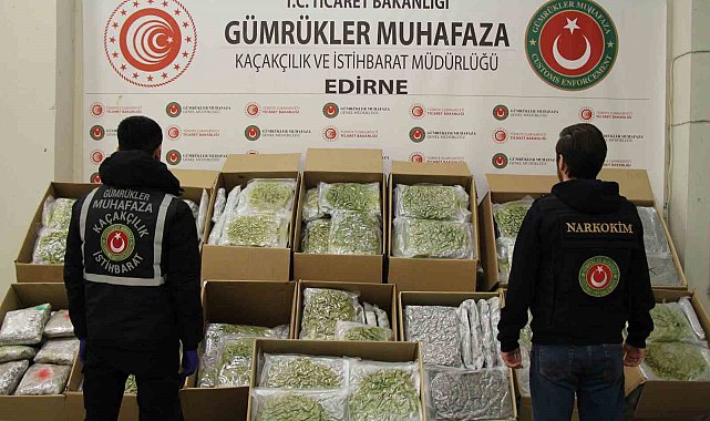 Kapıkule'de 492 kilogram uyuşturucu madde ele geçirildi