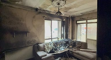 Karabük'te günlük kiralık dairede sigara izmariti yangına neden oldu