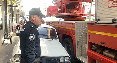 Karaman'da hatalı parklar itfaiyeye zor anlar yaşattı