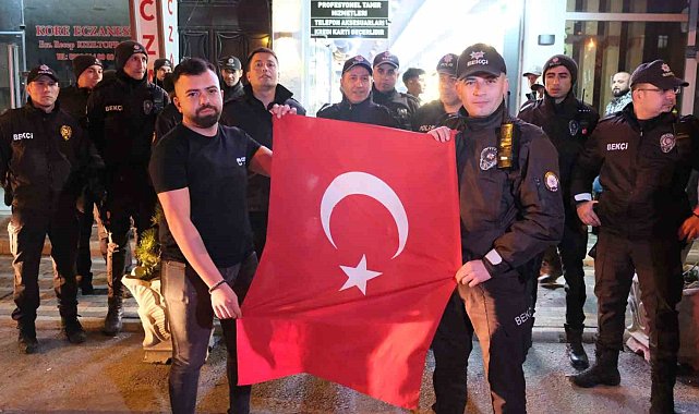 Karaman'da kavga ihbarına giden polislere konfetili sürpriz