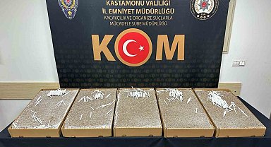 Kastamonu'da 27 bin adet doldurulmuş makaron ele geçirildi