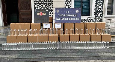 Kastamonu'da bin litre etil alkol ele geçirildi