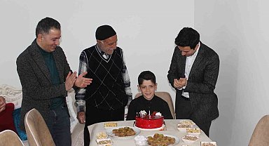 Kaymakam Güzel'den şehit ailesine doğum günü sürprizi