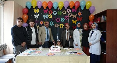 Kayseri Büyükşehir zabıtasından minik Asya'ya unutulmaz doğum günü