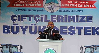 Kayseri büyükşehir'den çiftçiye ve üreticiye 6 yılda dev destek