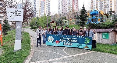 Kayseri Talas'ta 'sağlıklı' fidan dikimi