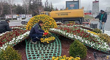 Kayseri'yi bahar renklerine bürüyen peyzaj çalışmaları