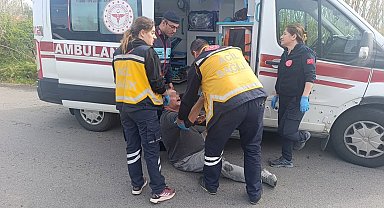 Kaza yapan alkollü sürücü hakaret ve küfür yağdırdı