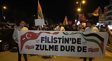 Kilis'te Filistin için dayanışma yürüyüşü düzenlendi
