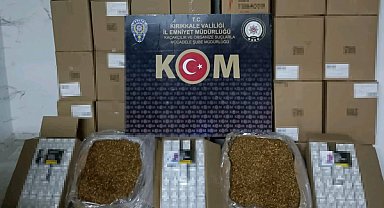 Kırıkkale'de 595 bin 400 adet sahte bandrollü makaron ele geçirildi