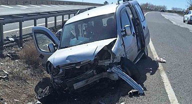 Kırıkkale'de zincirleme kaza: 2 yaralı