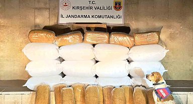 Kırşehir'de 633 kilo kaçak tütün ele geçirildi