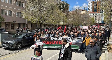 Kırşehir'de Gazze için destek yürüyüşü düzenlendi