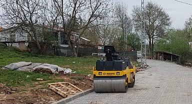 Kocaeli'de Körfez'in köylerine parke taşı döşeniyor