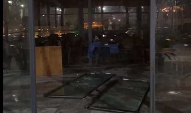 Koçarlı Millet Bahçesi fırtınada zarar gördü