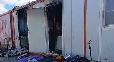 Konteynerde korkutan yangın