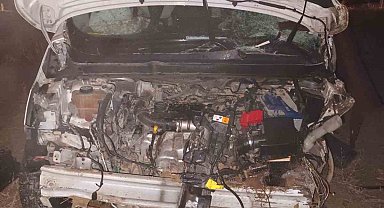 Kontrolden çıkan otomobil takla attı: 1 yaralı