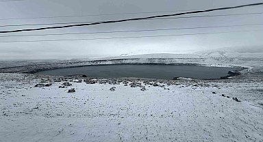 Konya'da nisan ayında kar sürprizi