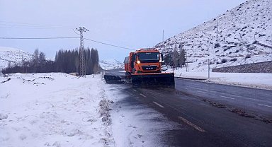 Kop Dağı'nda kar ve tipi etkili oldu