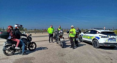 Kurallara uymayan motosikletlilere 52 bin lira ceza