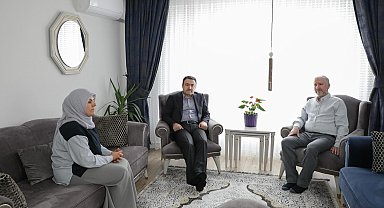 Kütahya Valisi Musa Işın'dan şehit ailelerine ziyaret