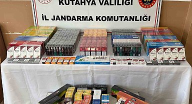 Kütahya'da kaçak sigara operasyonu