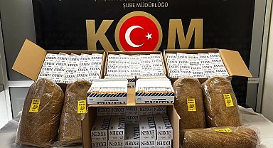 Kütahya'da Kaçak tütün operasyonu, 40 bin adet doldurulmuş makaron ele geçirildi