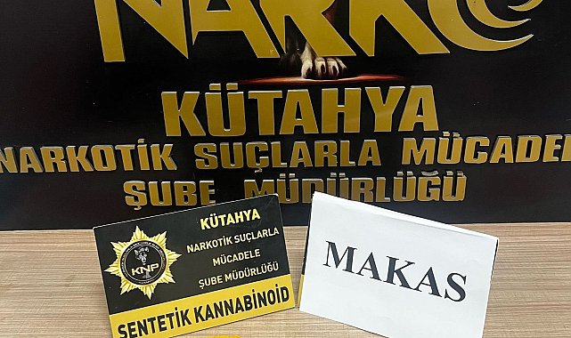 Kütahya'da uyuşturucu taciri 1 şüpheli tutuklandı