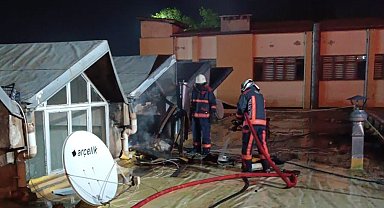 Malatya'da çatı yangını korkuttu