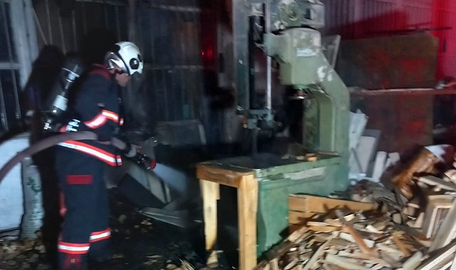 Malatya'da işyeri yangını