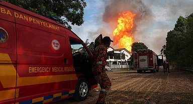 Malezya'da doğal gaz boru hattı patladı: 112 yaralı