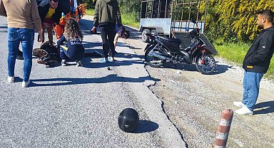 Manavgat'ta motosiklet kazası: 1 yaralı
