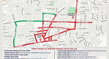 Manisa'da çok sayıda yol ve sokak trafiğe kapatılacak