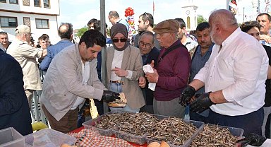Manisa'daki festivalde 2 ton hamsi dağıtıldı