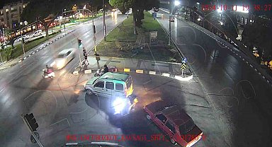 Manisa'daki motosiklet kazasının güvenlik kameraları ortaya çıktı