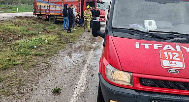 Manyas'ta trafik kazası: 2 yaralı