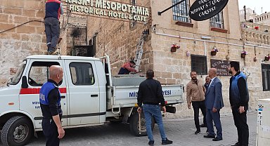 Mardin Midyat'ta tarihi dokuyu korunuyor