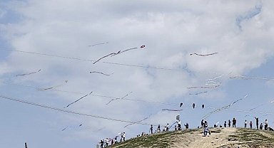 Mardin'de uçurtma şöleni renkli görüntüler oluşturdu
