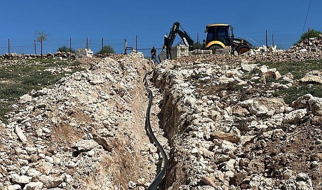 Mardin'in 5 ilçesinde 5 bin 80 metrelik içme suyu hattı döşendi