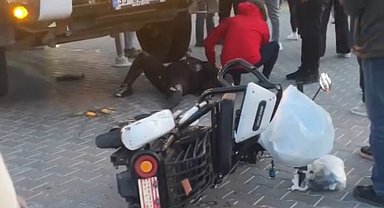Marmaris'te elektrikli bisiklet sürücüsü kadına tır çarptı