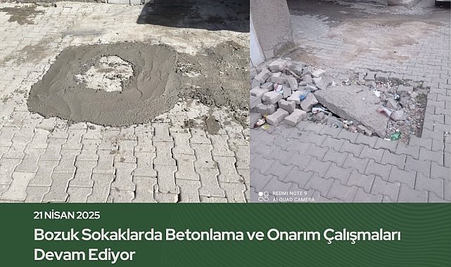 Mazıdağı Belediyesi, bir metrekarelik alanı onarıp dev hizmet sunmuş gibi sosyal medyada paylaştı