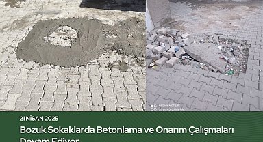 Mazıdağı Belediyesi, bir metrekarelik alanı onarıp dev hizmet sunmuş gibi sosyal medyada paylaştı