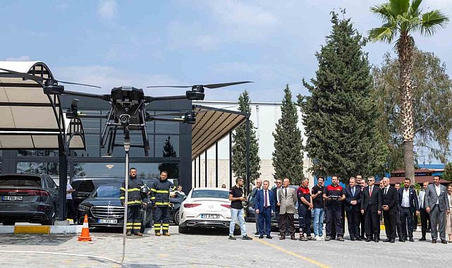 Mersin OSB'de 'Yangın Müdahale İnsansız Hava Aracı' göreve başladı