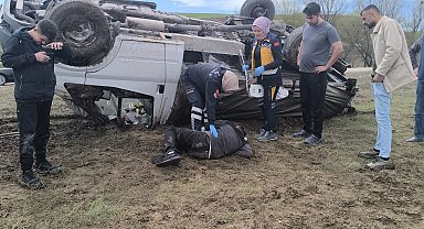 Mersin'den Eskişehir'e giden aile, Ankara'da kaza yaptı: 2 yaralı