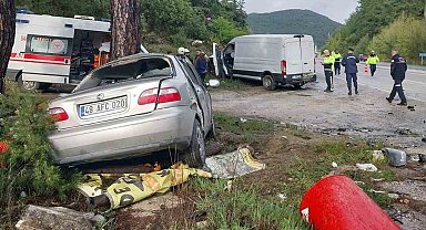 Milas-Yatağan karayolunda kaza: 1 ölü, 2 yaralı