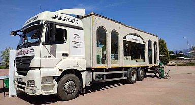 Minia Kudüs tırı Gazze direnişine destek için Denizli'ye geldi