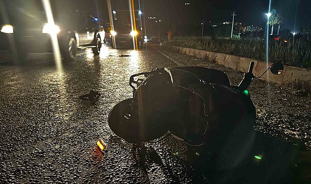 Minibüsün çarptığı motosikletli yaralandı