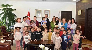 MSKÜ Rektörü Prof. Dr. Kaçar, minik misafirlerini ağırladı