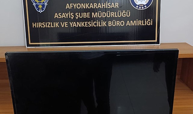 Muayene için gittiği hastanede televizyon çaldı